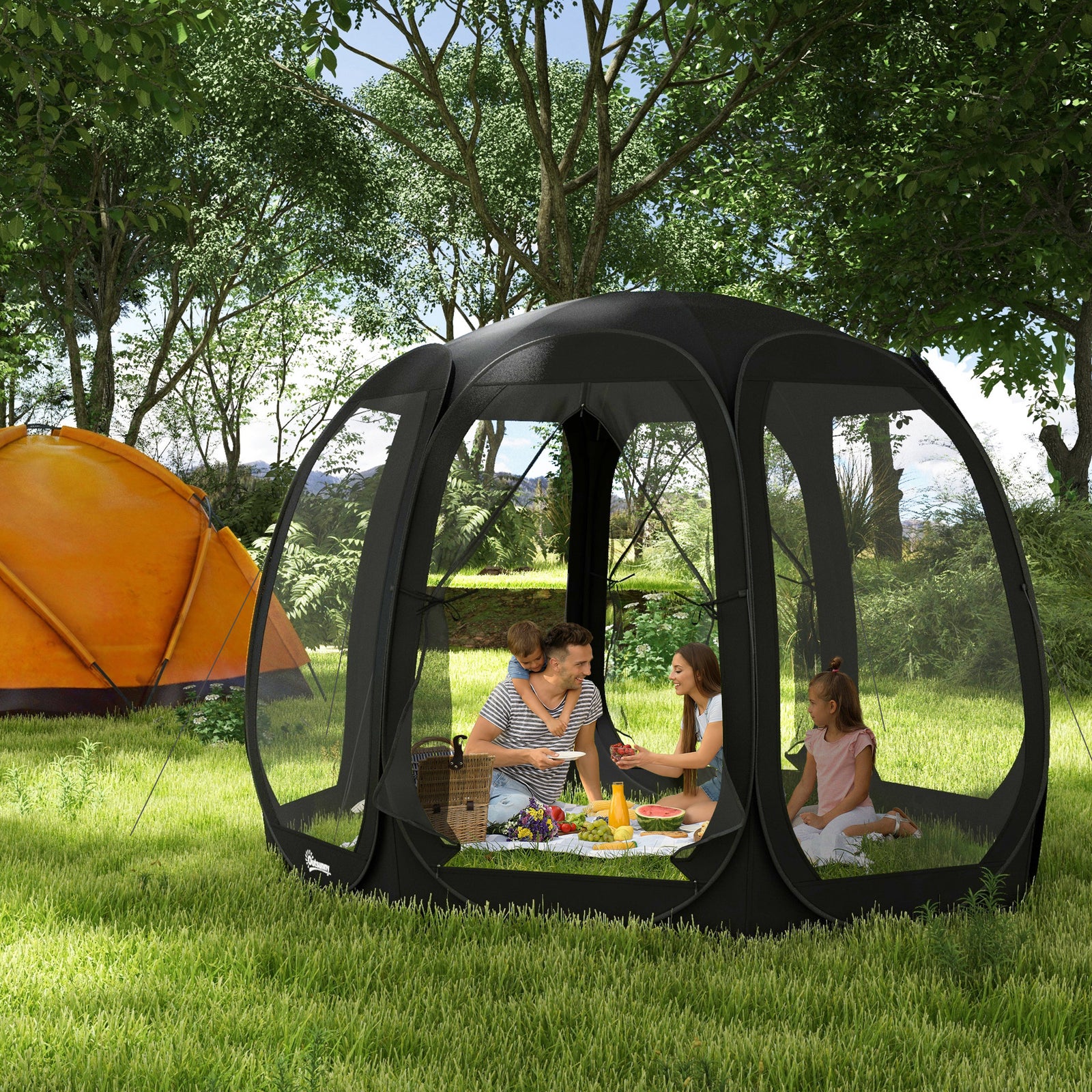 Abri moustiquaire instantané 6 à 7 personnes avec sac de transport
