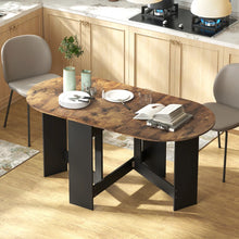 Table à manger pliante ovale