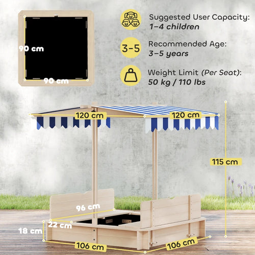 Boîte à sable en bois