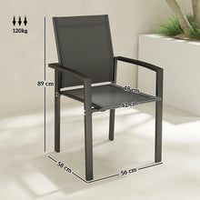 Ensemble de 2 chaises de jardin