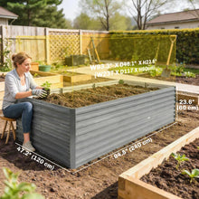 Jardinière en acier galvanisé