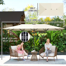Parasol de patio double
