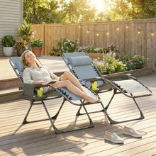 Ensemble de 2 chaises longues