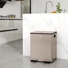 Poubelle 2 compartiments de 20L
