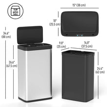 Poubelle automatique de 45L