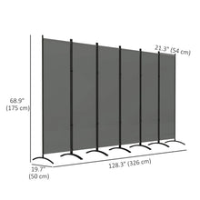 Paravent d’intimité pliable à 6 panneaux – Pour intérieur et extérieur