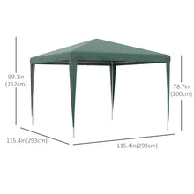 Chapiteau extérieur 10 x 10 pi – Abri pour fêtes, BBQ et événements