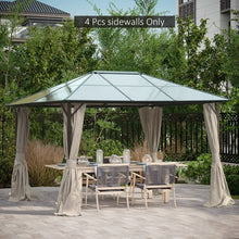 Ensemble de 4 rideaux d’intimité pour gazebo 10 x 12 pi – Panneaux seulement