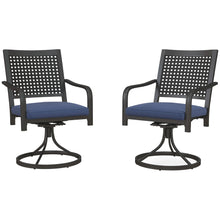 Ensemble de 2 chaises pivotantes et berçantes pour patio