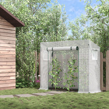 Serre de jardin compacte avec porte et fenêtres en maille