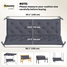 Coussin de remplacement pour balançoire ou banc extérieur 59 po