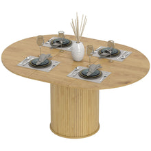 Table à manger extensible ronde à ovale pour 6 à 8 personnes