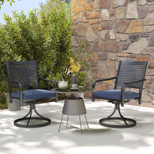 Ensemble de 2 chaises pivotantes et berçantes pour patio